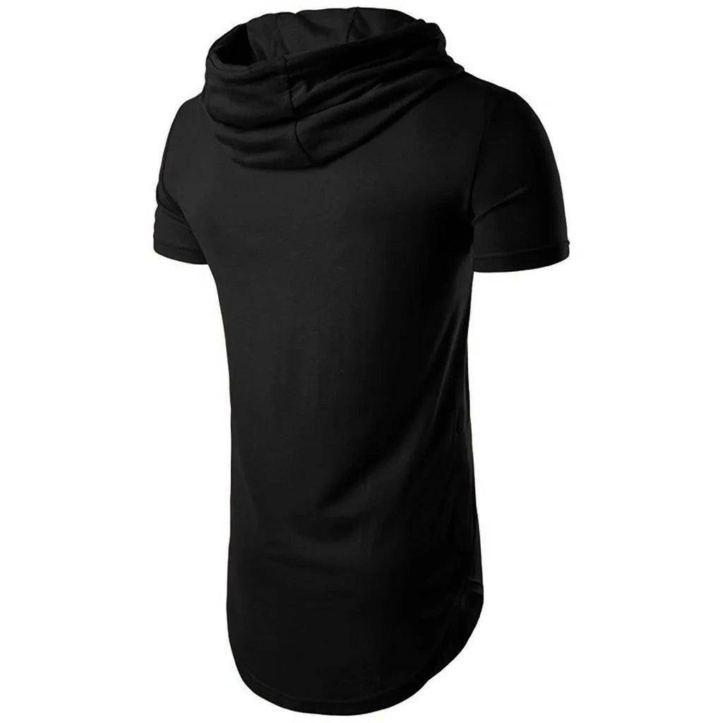 StreetFit Hood - Camiseta Longline Masculina com Capuz