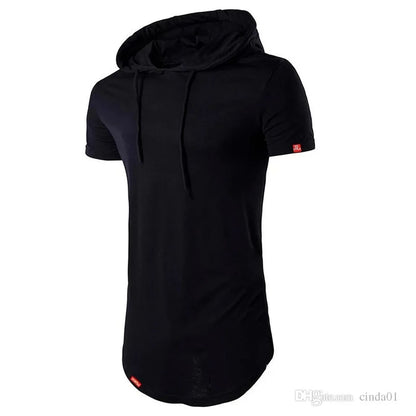 StreetFit Hood - Camiseta Longline Masculina com Capuz