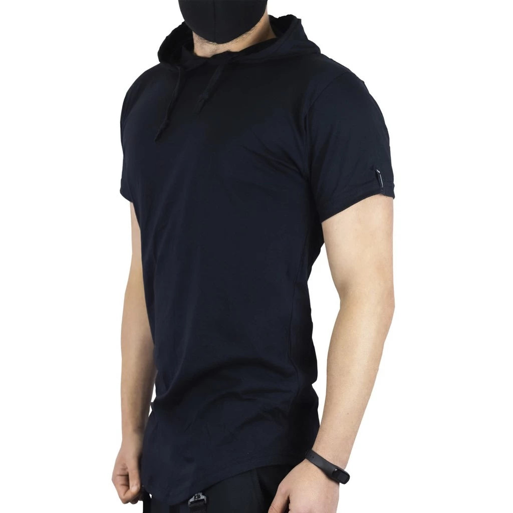 StreetFit Hood - Camiseta Longline Masculina com Capuz