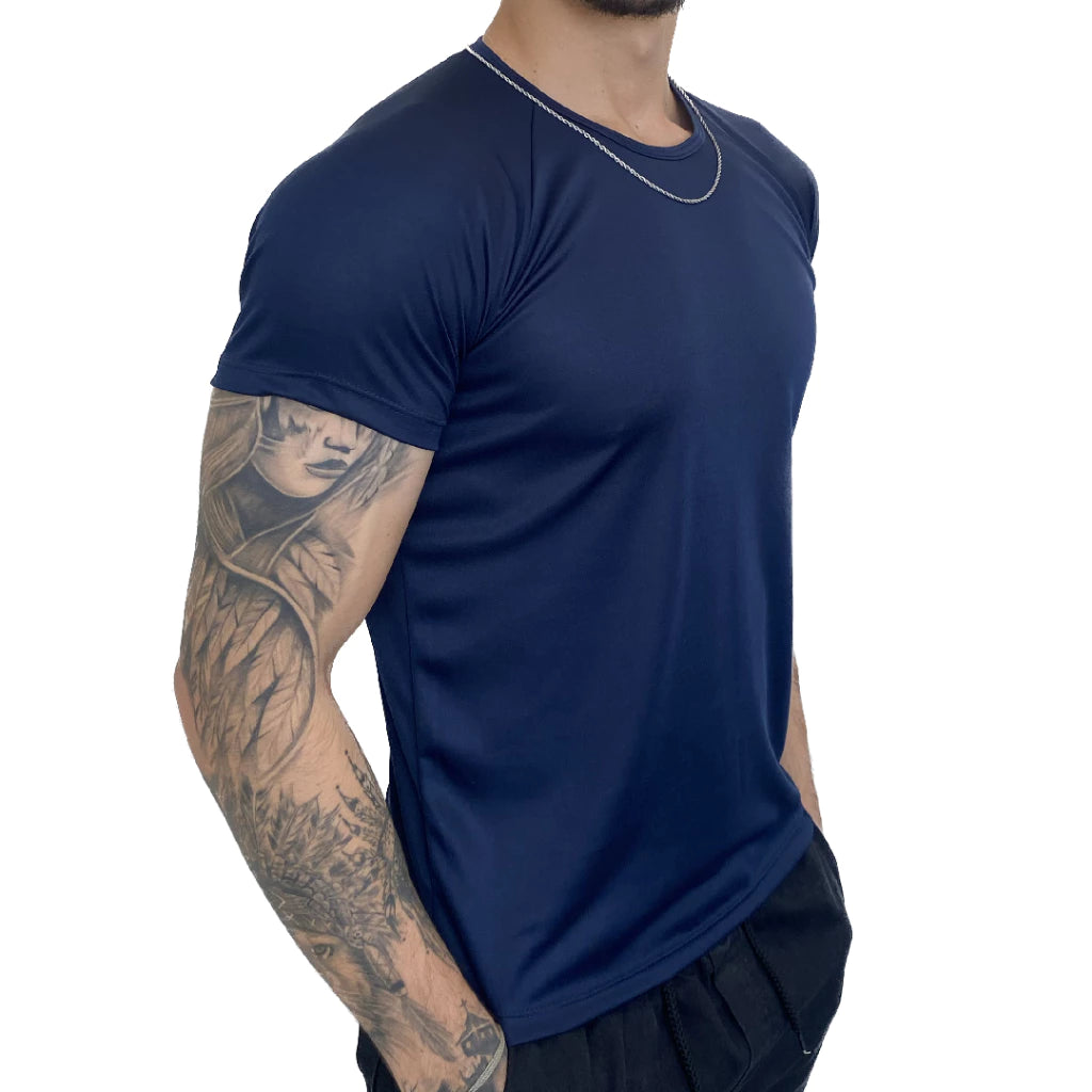 Kit 5 Camisetas Masculinas Dry Fit - Academia e Treino Esportivo