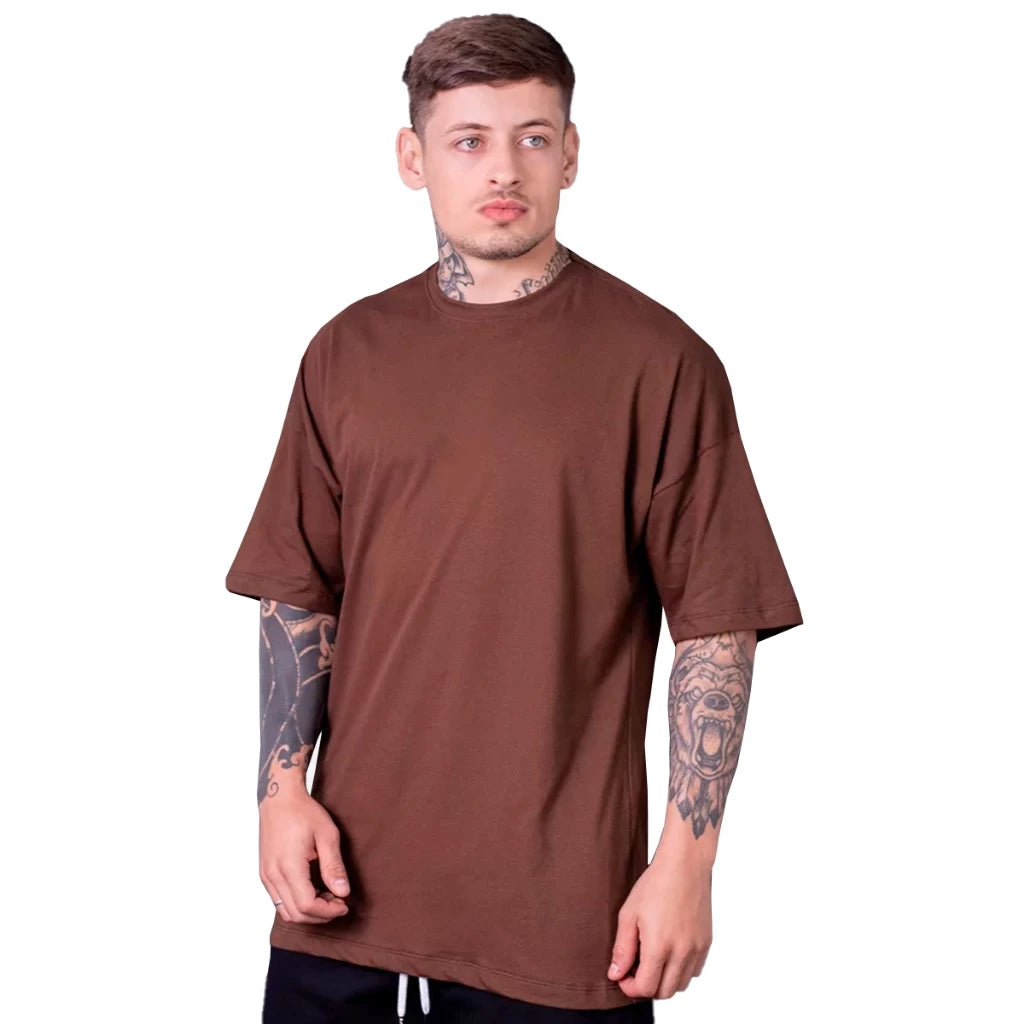 StreetFit Oversized - Camiseta Masculina de Algodão Premium