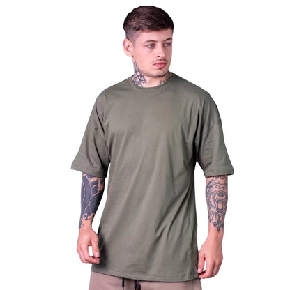 StreetFit Oversized - Camiseta Masculina de Algodão Premium