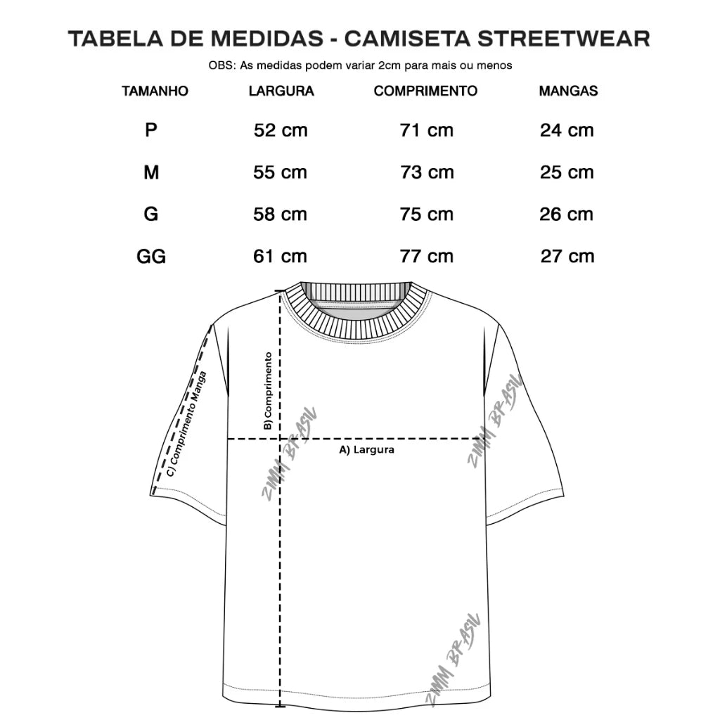 StreetFit Oversized - Camiseta Masculina de Algodão Premium