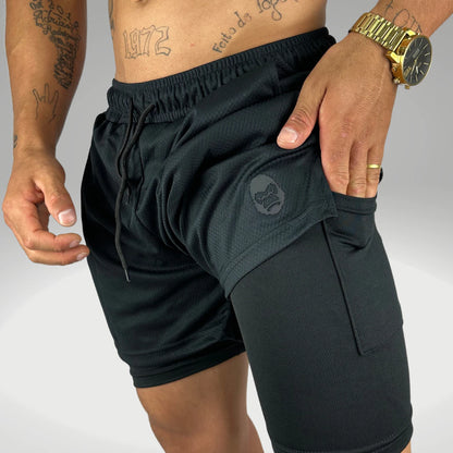 ProFit Kong - Shorts Masculino de Corrida com Bolso Seguro