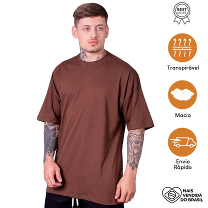 StreetFit Oversized - Camiseta Masculina de Algodão Premium