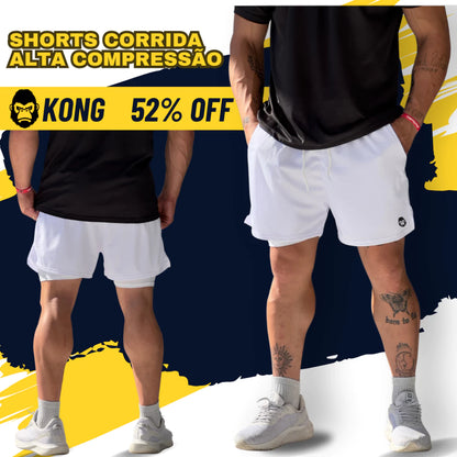 ProFit Kong - Shorts Masculino de Corrida com Bolso Seguro