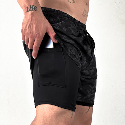 ProFit Kong - Shorts Masculino de Corrida com Bolso Seguro