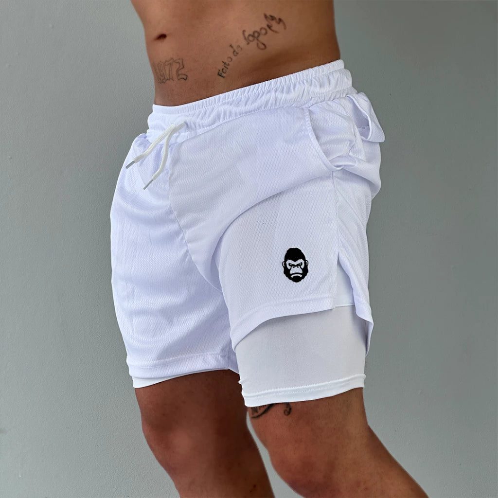 ProFit Kong - Shorts Masculino de Corrida com Bolso Seguro