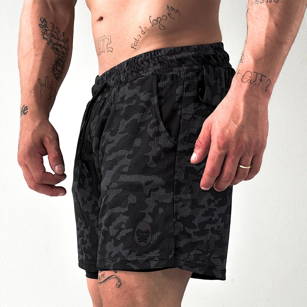 ProFit Kong - Shorts Masculino de Corrida com Bolso Seguro