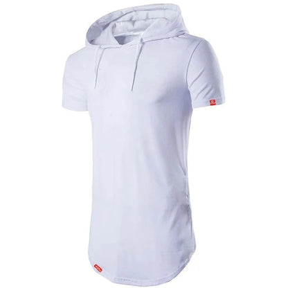 StreetFit Hood - Camiseta Longline Masculina com Capuz